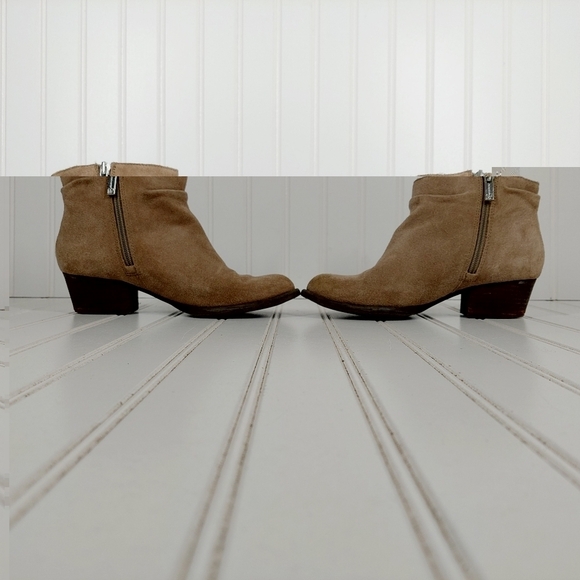 Jessica Simpson Dalisa Women's Brown Suede Leather Slip On Ankle Booties C181 - Picture 7 of 12